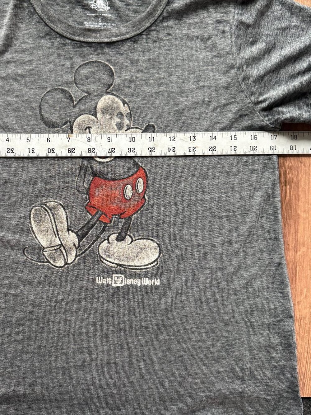 Disney Parks Mickey Mouse Burnout Tee Small - Picture 7 of 7